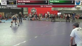 2077 Junior Men 145 Jacob Mariakis Rock Solid vs Seth Fillers MSJ 4138152104 [upl. by Frankel]