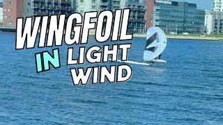 Wingfoil in light wind on Vayu DW board [upl. by Akiraa]