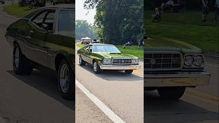 1973 Ford Gran Torino Sport Classic Car Drive By Engine Sound Cruisin Hines 2024 [upl. by Kirad86]