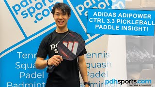 Adidas Adipower CTRL 33 pickleball paddle review by pdhsportscom [upl. by Ative]