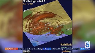 USGS reveals intensity of Northridge quake in new video [upl. by Walkling210]