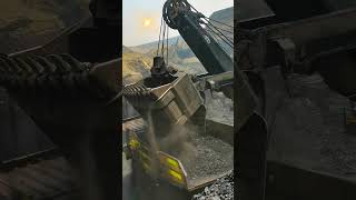 Bucket loading of open pit coal ore Good tools and machinery make work easy [upl. by Aranahs]