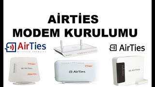 AİRTİES MODEM KURULUMU [upl. by Ahsemad562]