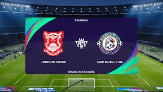 Gaborone United vs ASSM Elgeco Plus 18082023 CAF Confederations League PES 2021 [upl. by Zoeller]