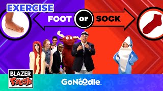 Are You More Like a Foot or a Sock  Activities For Kids  Exercise  GoNoodle [upl. by Spohr903]