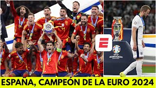 ESPAÑA CAMPEÓN de EURO 2024 tras vencer 21 a INGLATERRA HARRY KANE sigue SIN GANAR  Exclusivos [upl. by Maddox]