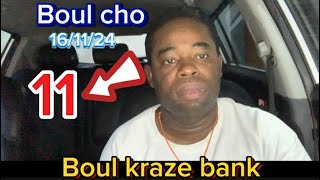 Boul cho Jodi a 161124 fe maryaj loto 4 chif biww adal frape [upl. by Onairelav]