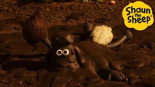 Mud 🐑 Shaun the Sheep  Cartoons for Kids 🐑 Full Episodes Compilation 1 hour [upl. by Bullivant]