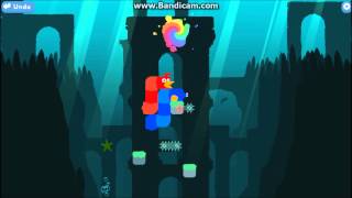 Snakebird Walkthrough  Level 9 [upl. by Nikolos]