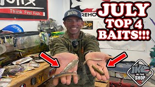 Top 4 July Bass Baits Catch More Fish in the Heat of Summer [upl. by Agem]