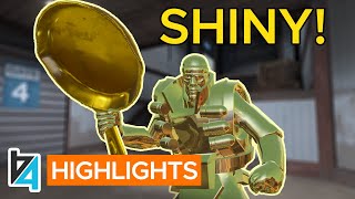 TF2 SHINY GOLDEN PAN FRAGS in HD ft SQU1RRELLY [upl. by Greenman]