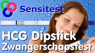 Hoe werkt de Sensitest zwangerschapstest dipstick [upl. by Flan548]