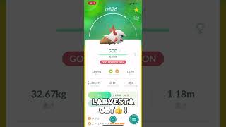 Larvesta GET👍！pokemongo larvesta shorts ucnsonicx [upl. by Lanita88]