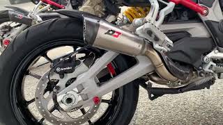 Soundcheck Ducati Multistrada V4 QD Exhaust NOKAT [upl. by Aserahs613]