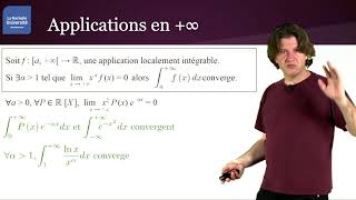 Intégrales généralisées 23  critères de convergences [upl. by Kenzi287]