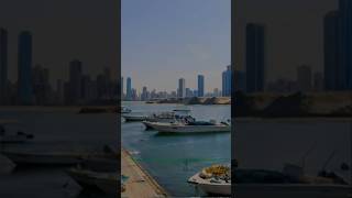 SHORT62  AL HAMRIYAH BEACH  OLD HARBOR  beach harbor boat 🇦🇪 🏖️ 🛥️ [upl. by Enehpets]