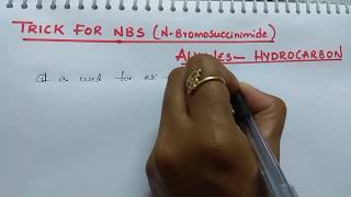 Trick for NBS  N Bromosuccinimide  AlkenesHydrocarbon chapter [upl. by Irma]