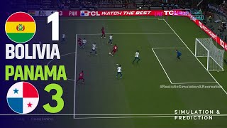 ⚽ Bolivia 13 Panamá 🏆COPA AMERICA 2024  Highlights  Simulación y recreación de videojuego [upl. by Dixil]