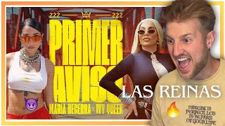 Reacción Maria Becerra Ivy Queen  PRIMER AVISO Official Video [upl. by Swinton350]