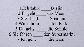 an auf in nach zu Präposition für den Ort und Richtung  Dativ Akkusativ [upl. by Ellertal]