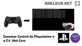 Conectar un control de PlayStation 4 a C Net Core  Dualshock 4 [upl. by Ralyt]