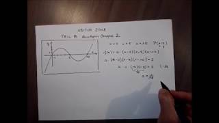 Abi Bayern Mathe 2018  Lösung Analysis 1a Teil B  Gruppe2 [upl. by Nosyk837]