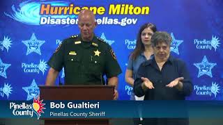 Pinellas County Tropical Hurricane Milton Media Briefing  10824 [upl. by Ahsimat]