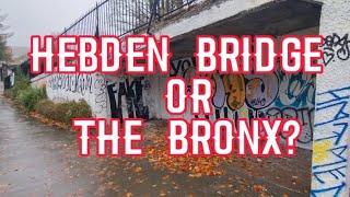 Hebden Bridge or The Bronx Skateboard Park Artwork and Graffiti Calderdale [upl. by Eijneb]