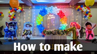 Balloon decoration ideas  birthday decoration  ring  balloon DIY  how to make this [upl. by Nnaitsirk]