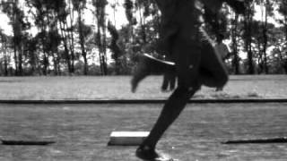 Elite Kenyan Runner Running Barefoot  Slow Motion [upl. by Boyt739]