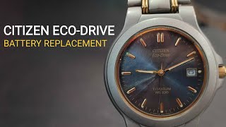 HOW TO CHANGE BATTERY CITIZEN EcoDrive WATCH  Citizen Solar Battery GN4S [upl. by Yuji]