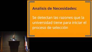 Ponencia 3 La Selección del personal docente e Investigador [upl. by Ellicott]