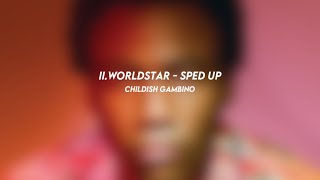 IIworldstar childish gambino sped up [upl. by Yorztif]