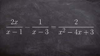 Learn how to solve a rational equation and check your solutions [upl. by Price]