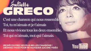 Juliette Gréco  Les feuilles mortes  Paroles Lyrics [upl. by Eilama830]