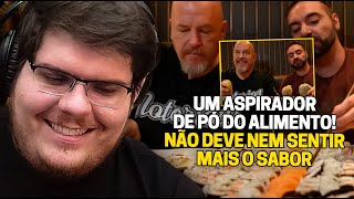 CASIMIRO REAGE CORBUCCI FALINDO RODÍZIO DE SUSHI COM O NOTORIOUS BOB  Cortes do Casimito [upl. by Tome]