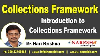 Introduction to Collections Framework  Core Java Tutorial  Mr Hari Krishna [upl. by Irrabaj245]