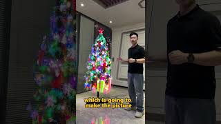 3D hologram christmas tree decoration ledlights hologram foryou fyp christmas christmastree [upl. by Shotton]