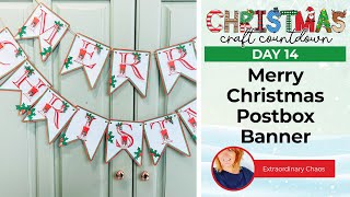 Printable Christmas Banner ☃️ CCC 2023 Day 14 [upl. by Matrona]