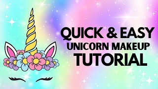 How t do a Quick amp Easy Unicorn Makeup Tutorial 🦄 Alphabet Series  The Letter U [upl. by Muraida]