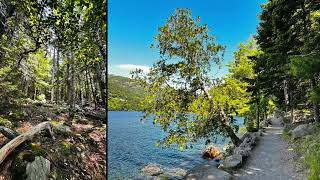 Hiking Jordan Pond Path Trail  Acadia NP amp our cabin [upl. by Tabbatha201]