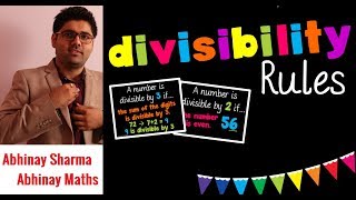 Divisibility Rules By Abhinay Sharma  Advanced Trick To Find Divisibility On Abhinay Maths Channel [upl. by Ogawa]