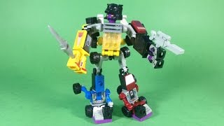 KreO Transformers MicroChangers Combiners MENASOR A7308 Review  Unboxing Build amp Play [upl. by Aistek]