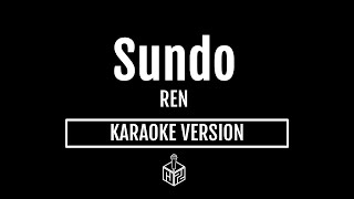 Sundo  REN Karaoke Version by RJPD [upl. by Tony]