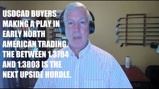 USDCAD buyers making a play The swing area between 1378413803 targeted next [upl. by Norval]