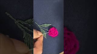 hand embroidery simple flower design beautiful embroidery tutorial [upl. by Anneg]