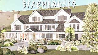 Cheap Farmhouse Bloxburg Mansion WITH VOICE [upl. by Leur535]