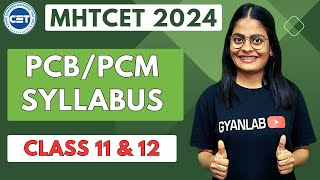 MHTCET 2024 Syllabus  PCB amp PCM  Complete Detail of Syllabus  Gyanlab  Anjali Patel [upl. by Roberts205]