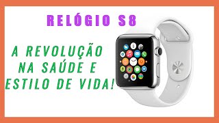 RelógioS8 1  1 Apple smartwatch 202 Polegadas watch 120HZ Voz AI [upl. by Annaeoj]