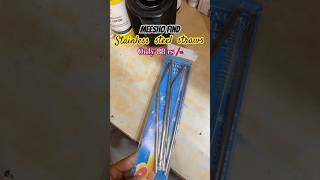 Meesho random finds  stainless steel straws  under 90 rs  premium quality 😍💕 meeshofinds 🍂💫 [upl. by Okin]